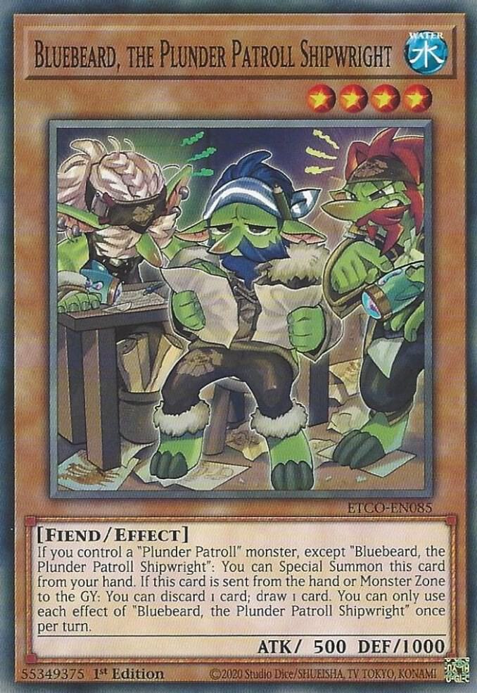 Bluebeard, the Plunder Patroll Shipwright ETCO-EN085 (Eternity Code)  - 1st Edition