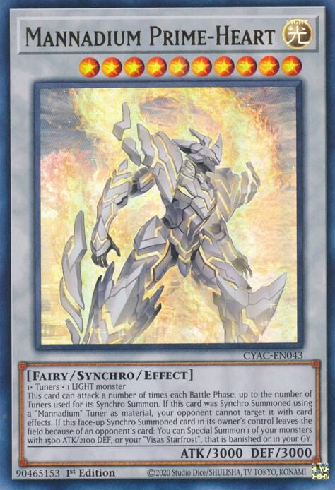 Mannadium Prime-Heart CYAC-EN043 (Cyberstorm Access)  - 1st Edition