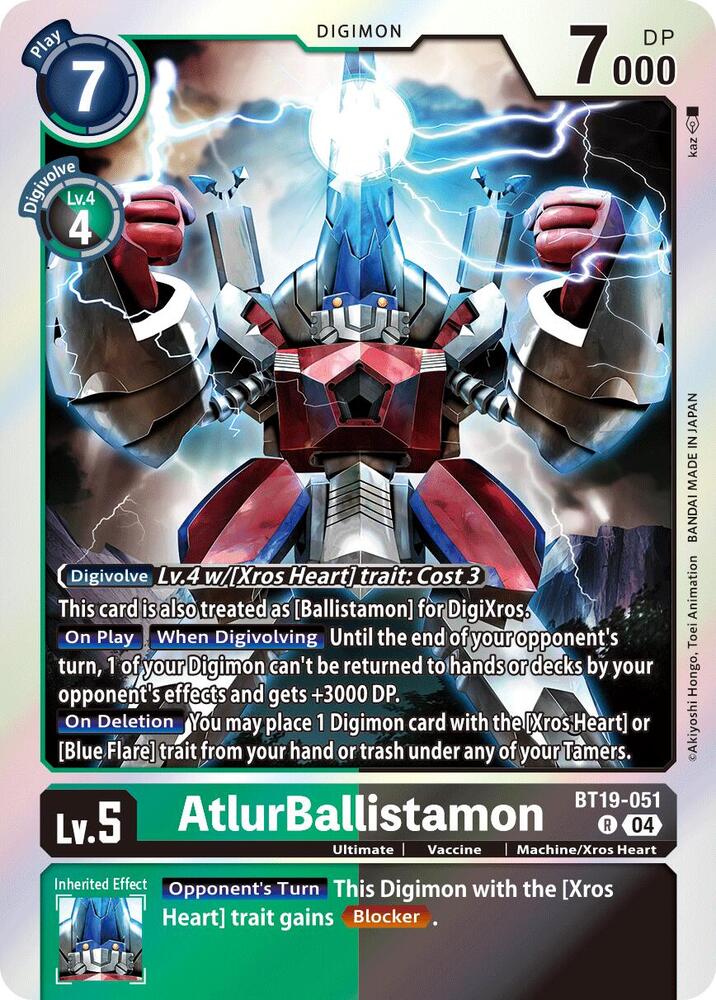 AtlurBallistamon BT19-051 R (Release Special Booster 2.5)  - Foil