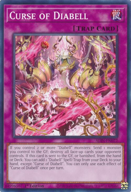 Curse of Diabell ALIN-EN072 (Alliance Insight)  - 1st Edition