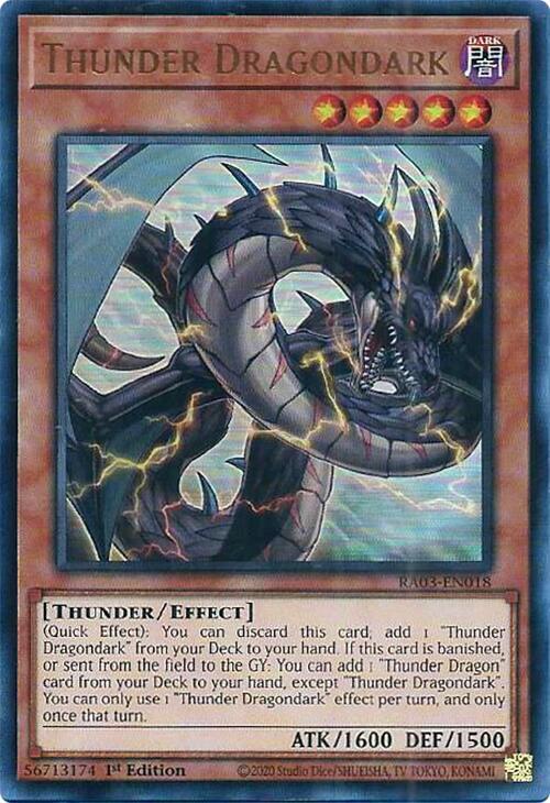 Thunder Dragondark UR RA03-EN018 (Quarter Century Bonanza)  - 1st Edition