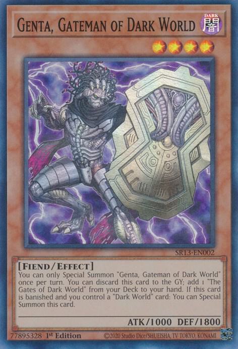 Genta Gateman of Dark World SR13-EN002 (Structure Deck: Dark World)  - 1st Edition