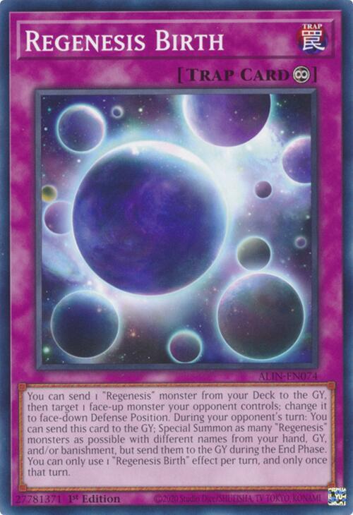 Regenesis Birth ALIN-EN074 (Alliance Insight)  - 1st Edition