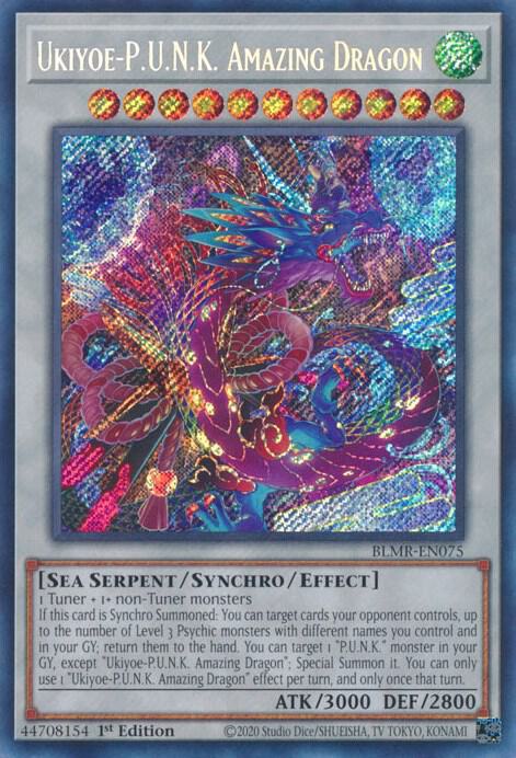 Ukiyoe-P.U.N.K. Amazing Dragon BLMR-EN075 (Battles of Legend: Monstrous Revenge)  - 1st Edition