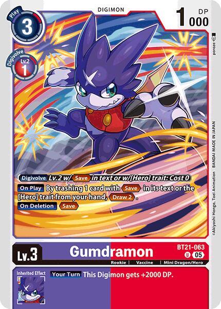 Gumdramon BT21-063 U (World Convergence) 