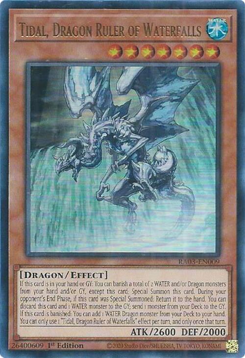 Tidal Dragon Ruler of Waterfalls UR RA03-EN009 (Quarter Century Bonanza)  - 1st Edition