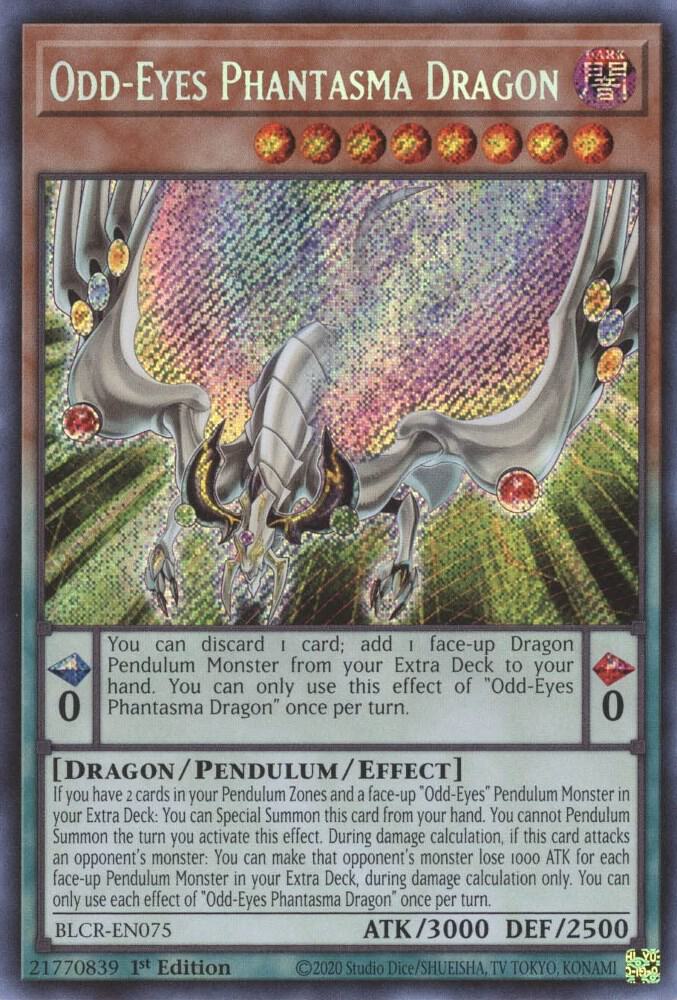 Odd-Eyes Phantasma Dragon BLCR-EN075 (Battles of Legend: Crystal Revenge)  - 1st Edition
