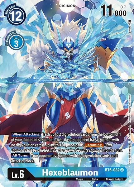 Hexeblaumon Alternate Art BT5-032 SR (Dimensional Phase)  - Foil