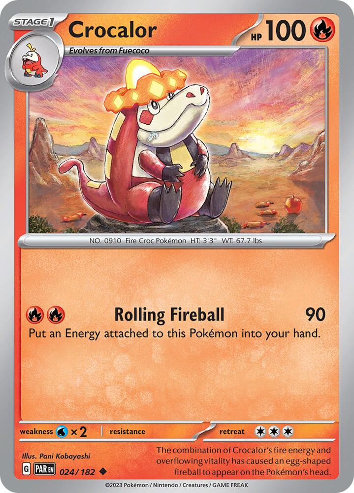 Crocalor 024/182 (SV04: Paradox Rift) 