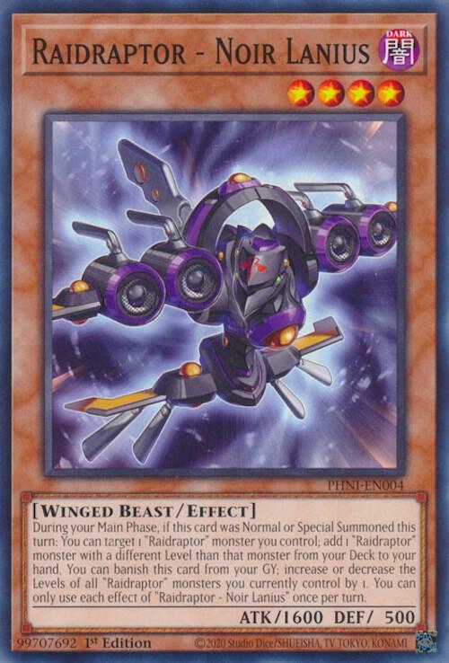 Raidraptor - Noir Lanius PHNI-EN004 (Phantom Nightmare)  - 1st Edition