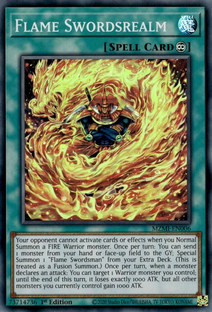 Flame Swordsrealm MZMI-EN006 (Maze of Millennia)  - 1st Edition