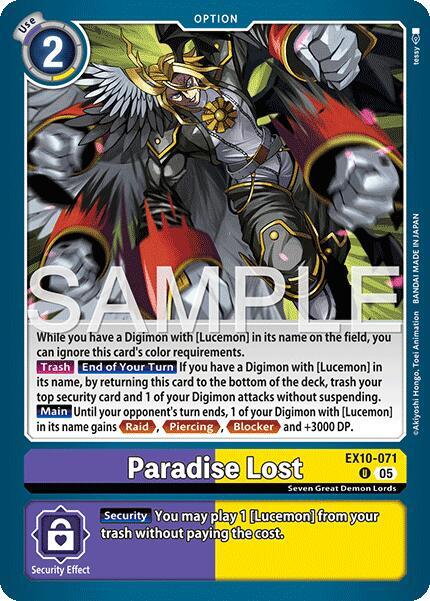 Paradise Lost EX10-071 U (Sinister Order) 