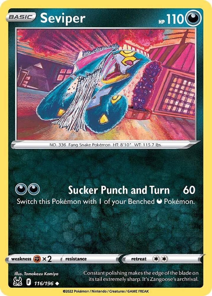 Seviper 116/196 (SWSH11: Lost Origin) 