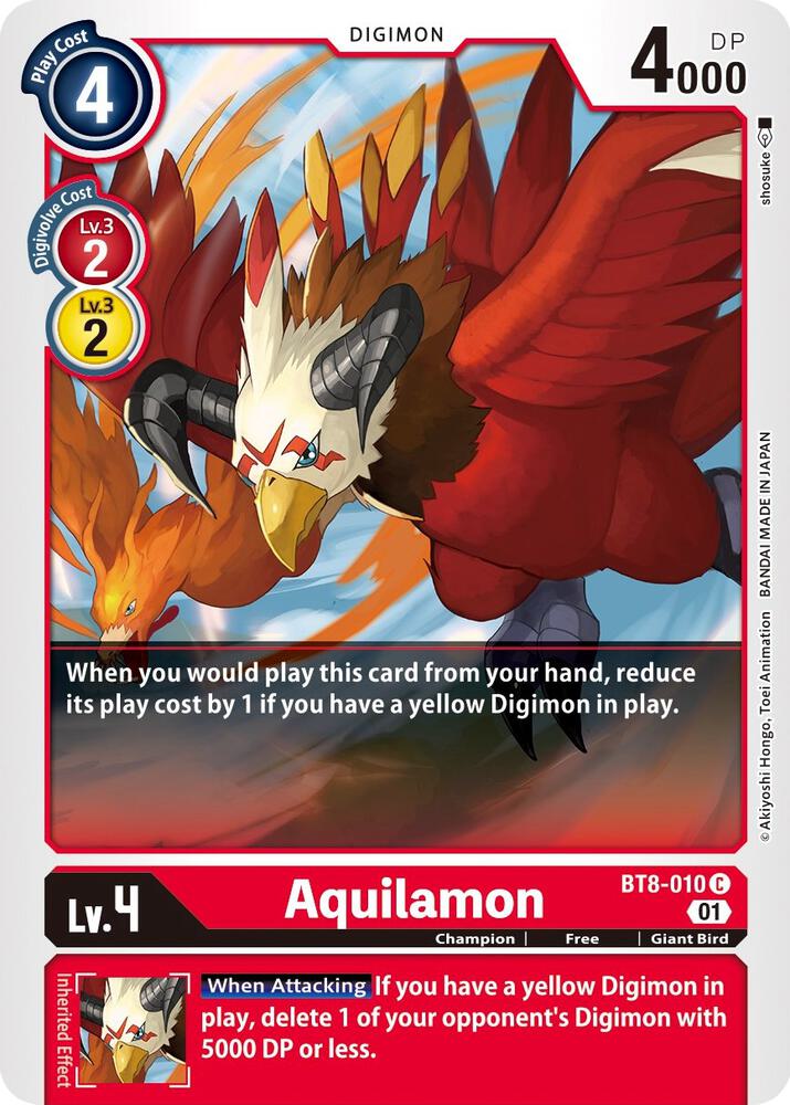 Aquilamon BT8-010 C (New Awakening) 