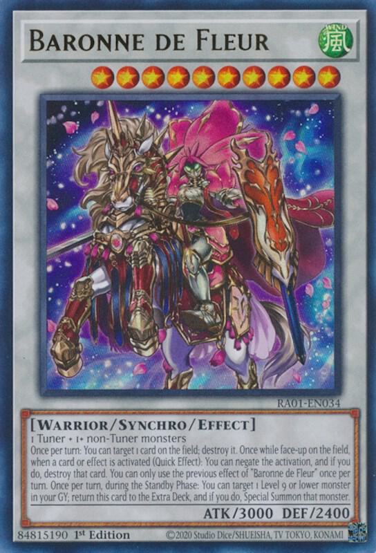 Baronne de Fleur UR RA01-EN034 (25th Anniversary Rarity Collection)  - 1st Edition