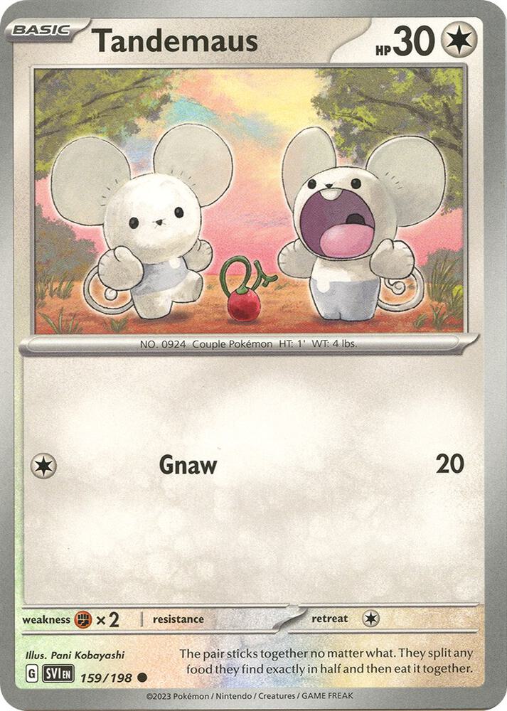 Tandemaus 159/198 (SV01: Scarlet & Violet Base Set) 