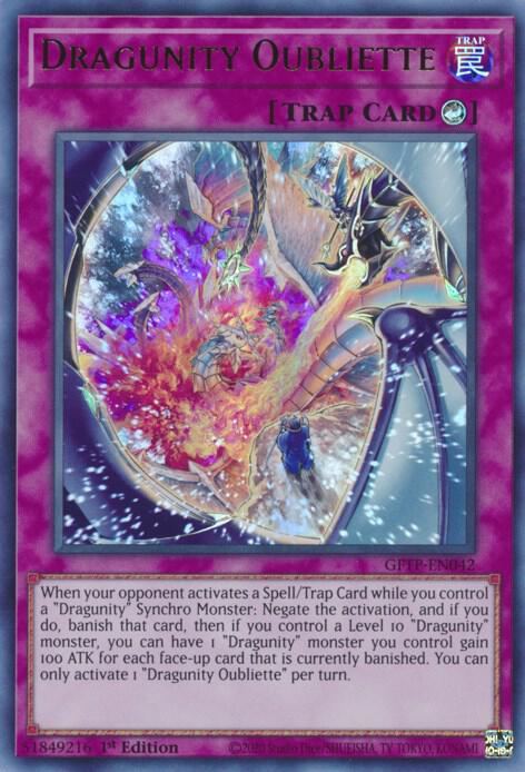 Dragunity Oubliette GFTP-EN042 (Ghosts From the Past)  - 1st Edition