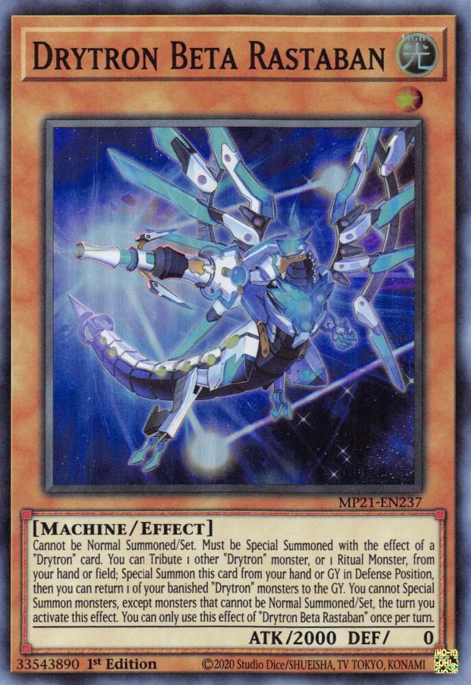 Drytron Beta Rastaban MP21-EN237 (2021 Tin of Ancient Battles)  - 1st Edition