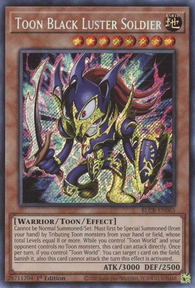 Toon Black Luster Soldier BLCR-EN065 (Battles of Legend: Crystal Revenge)  - 1st Edition