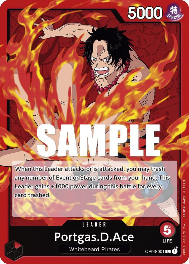 Portgas.D.Ace OP03-001 (Pillars of Strength) 