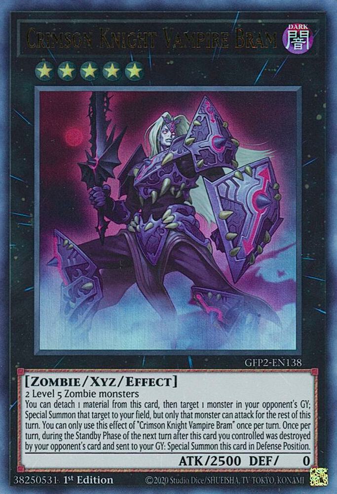 Crimson Knight Vampire Bram GFP2-EN138 (Ghosts From the Past: The 2nd Haunting)  - 1st Edition