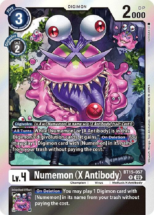 Numemon X Antibody BT15-057 R (Exceed Apocalypse)  - Foil