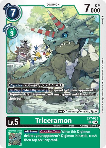 Triceramon EX7-035 C (Digimon LIBERATOR) 