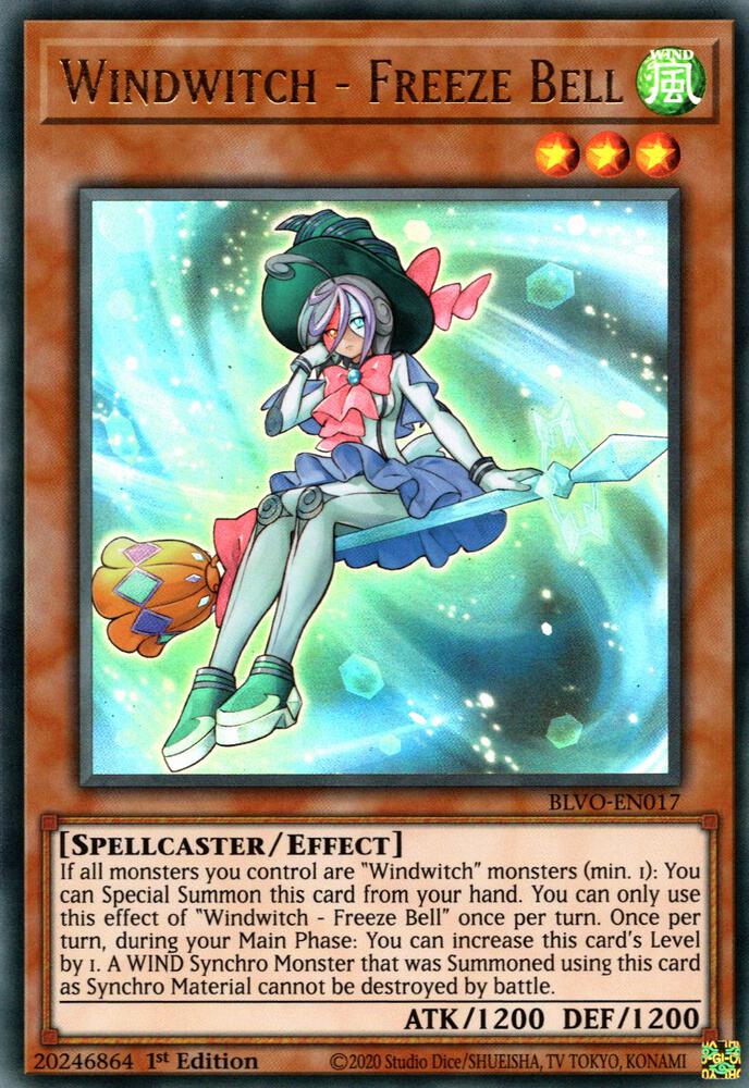 Windwitch - Freeze Bell BLVO-EN017 (Blazing Vortex)  - 1st Edition
