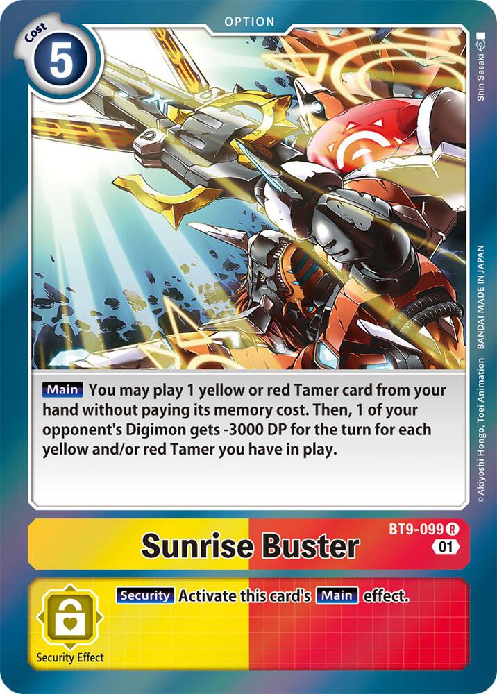 Sunrise Buster BT9-099 R (X Record)  - Foil