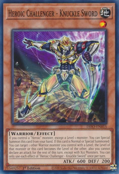 Heroic Challenger - Knuckle Sword DIFO-EN015 (Dimension Force)  - 1st Edition