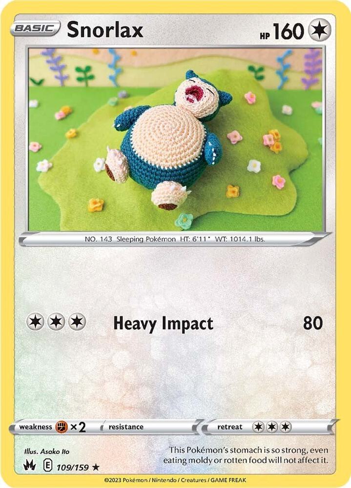 Snorlax 109/159 (Crown Zenith) 