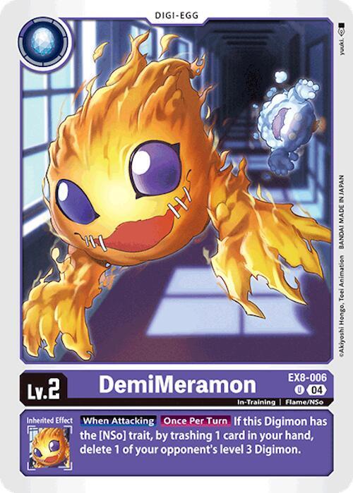 DemiMeramon EX8-006 U (Chain of Liberation) 