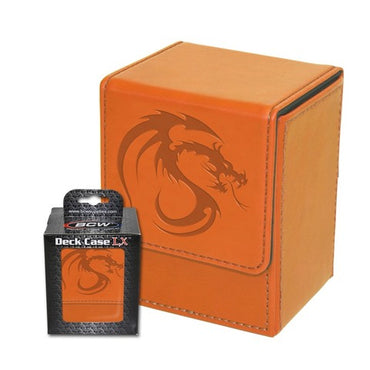 BCW Deck Case Box LX Orange (Holds 80 cards)