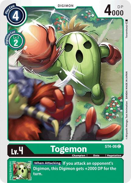 Togemon ST4-06 C (Starter Deck 04: Giga Green) 