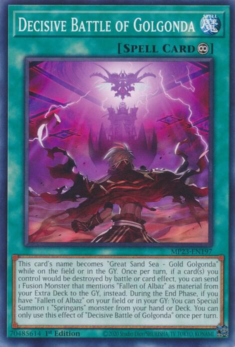 Decisive Battle of Golgonda MP23-EN197 (25th Anniversary Tin: Dueling Heroes Mega Pack)  - 1st Edition