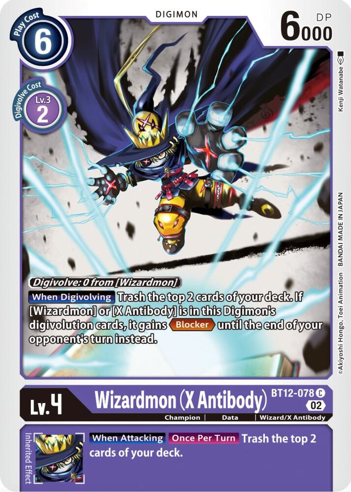 Wizardmon X Antibody BT12-078 C (Across Time) 