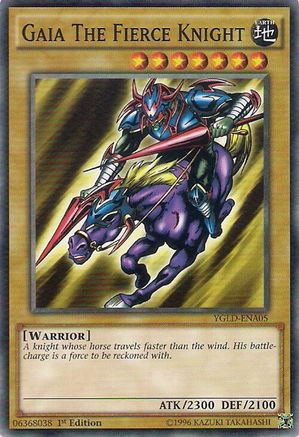 Gaia The Fierce Knight (YGLD-ENA05) - Common - Unlimited - King of Games: Yugi's Legendary Decks