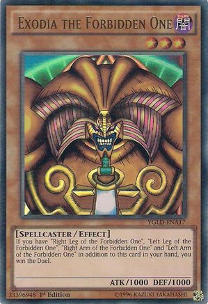 Exodia the Forbidden One (YGLD-ENA17) - Ultra Rare - Unlimited - King of Games: Yugi's Legendary Decks