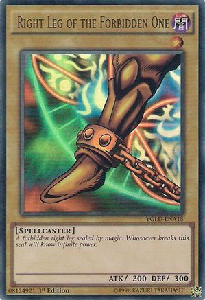 Right Leg of the Forbidden One (YGLD-ENA18) - Ultra Rare - King of Games: Yugi's Legendary Decks