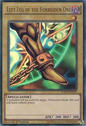 Left Leg of the Forbidden One (YGLD-ENA19) - Ultra Rare - Unlimited - King of Games: Yugi's Legendary Decks
