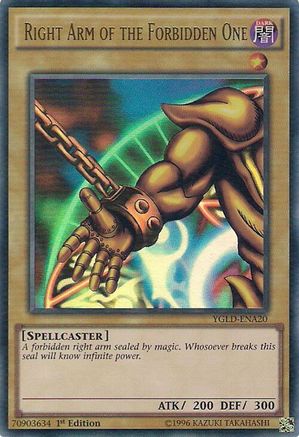 Right Arm of the Forbidden One (YGLD-ENA20) - Ultra Rare - King of Games: Yugi's Legendary Decks