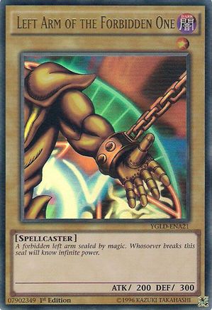 Left Arm of the Forbidden One (YGLD-ENA21) - Ultra Rare - Unlimited - King of Games: Yugi's Legendary Decks