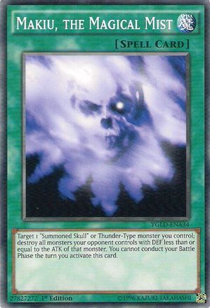Makiu, the Magical Mist (YGLD-ENA34) - Common - Unlimited - King of Games: Yugi's Legendary Decks
