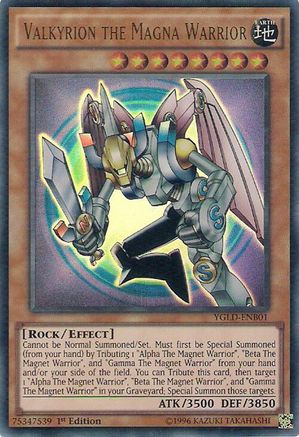 Valkyrion the Magna Warrior (YGLD-ENB01) - Ultra Rare - Unlimited - King of Games: Yugi's Legendary Decks
