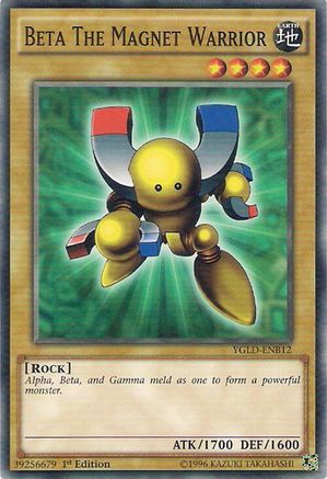 Beta The Magnet Warrior (YGLD-ENB12) - Common - Unlimited - King of Games: Yugi's Legendary Decks