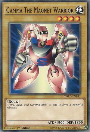 Gamma The Magnet Warrior (YGLD-ENB13) - Common - King of Games: Yugi's Legendary Decks