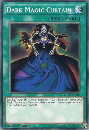 Dark Magic Curtain (YGLD-ENB18) - Common - King of Games: Yugi's Legendary Decks