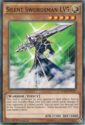 Silent Swordsman LV5 (YGLD-ENC07) - Common - Unlimited - King of Games: Yugi's Legendary Decks