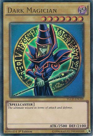 Dark Magician (C) (YGLD-ENC09) - Ultra Rare - Unlimited - King of Games: Yugi's Legendary Decks