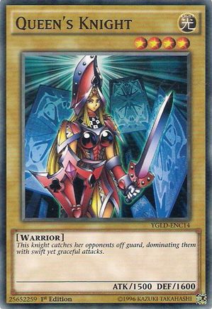 Queen's Knight (C) (YGLD-ENC14) - Common - Unlimited - King of Games: Yugi's Legendary Decks